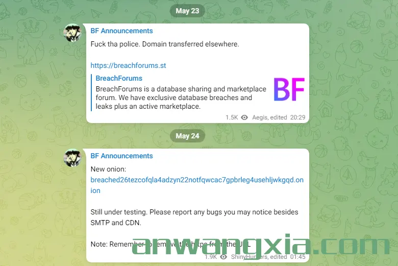 FBI的持续打击没有奏效,第三版BreachForums仍在ShinyHunters的带领下通过暗网强势回归