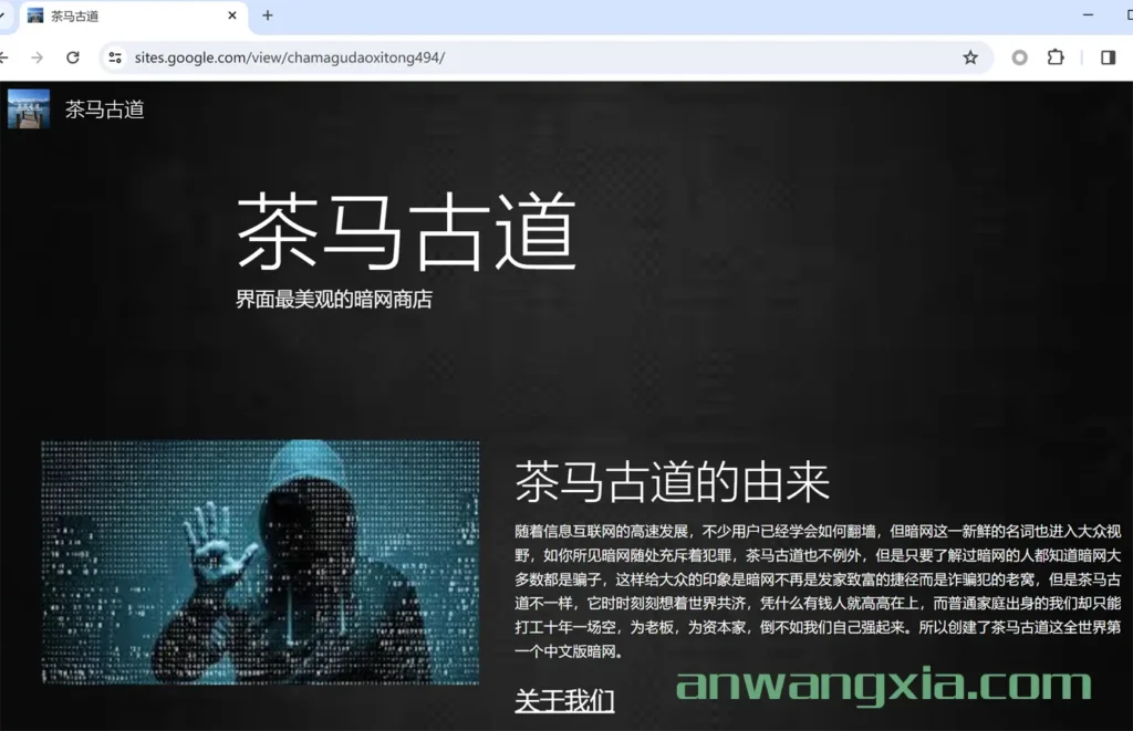 小心,新出现的暗网“茶马古道”原来只是个低级诈骗网站