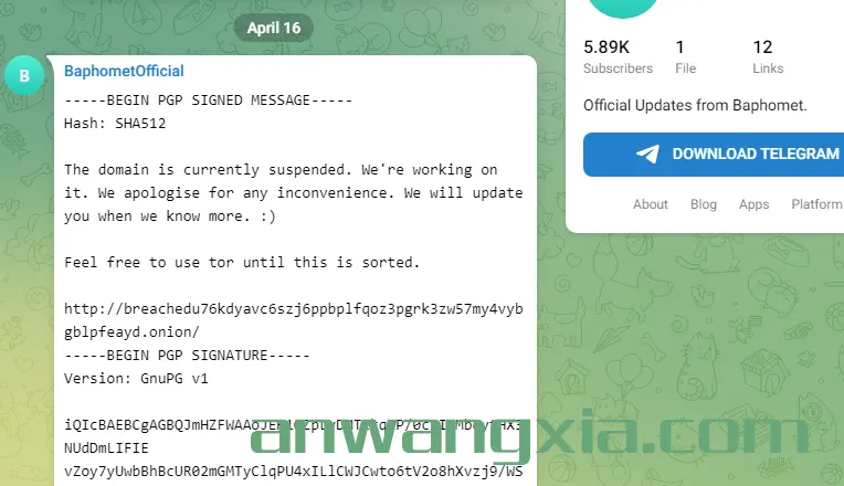 突发:臭名昭著的数据泄露论坛BreachForums的明网域名被暂停访问,暗网下访问正常