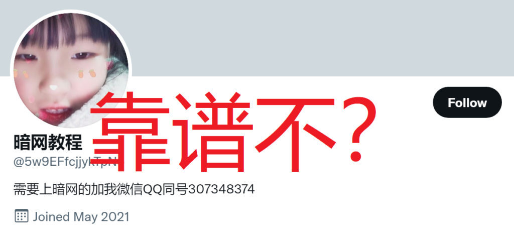 Telegram、Twitter上的所谓暗网教程靠谱吗?