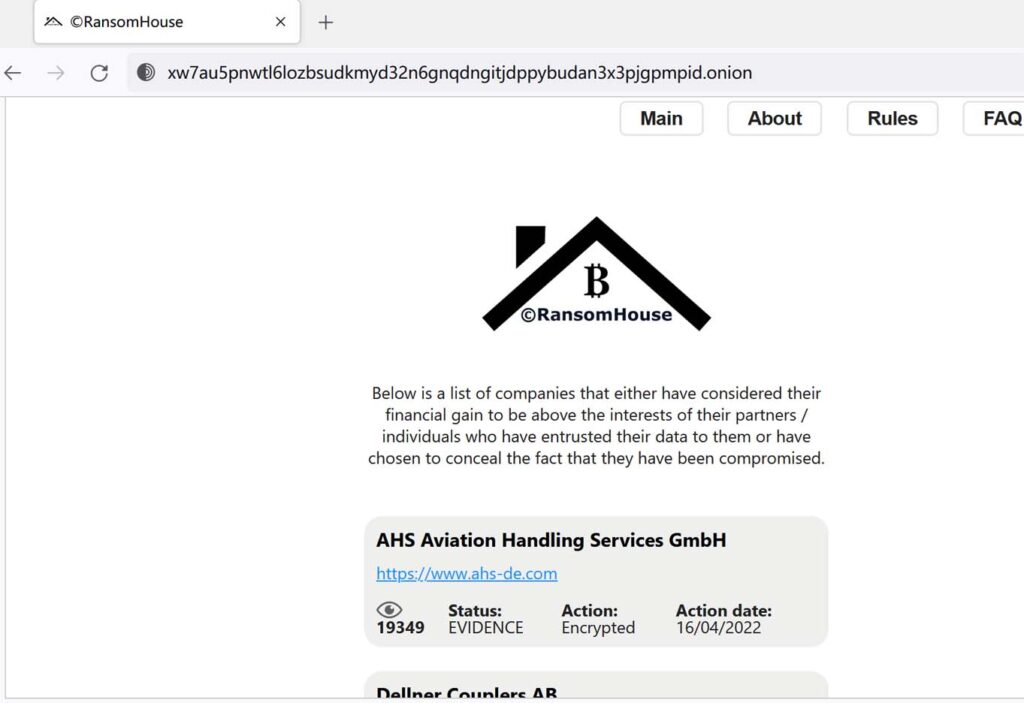 新的勒索组织RansomHouse称:受害者是罪魁祸首