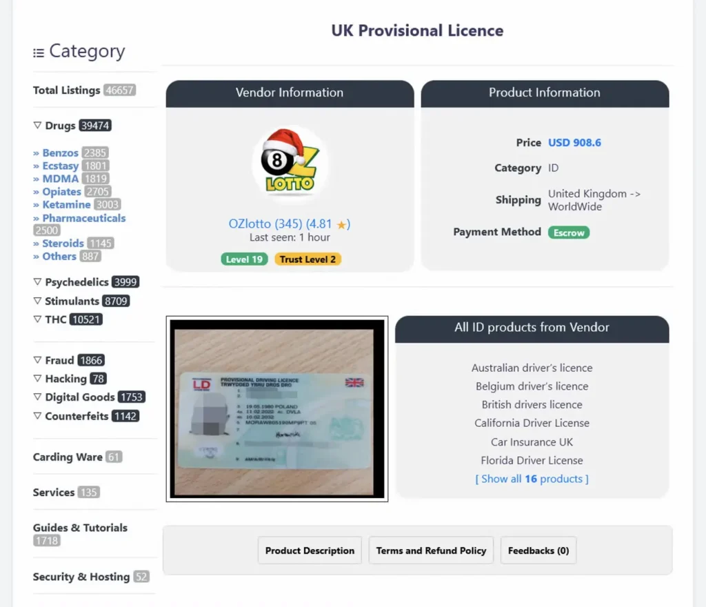暗网正在出售廉价“全套身份信息包”，价格低至30美元