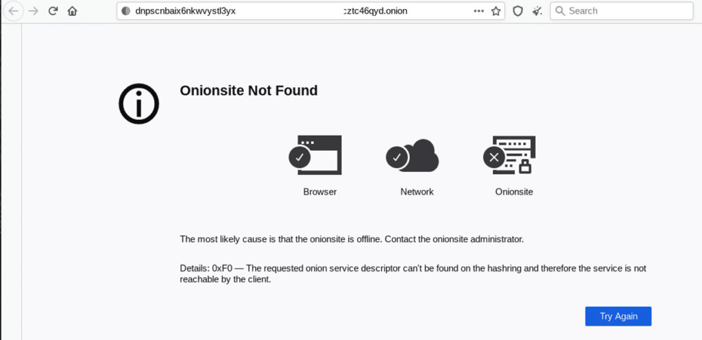 拜登警告后,REvil勒索组织的多个暗网站点已关闭