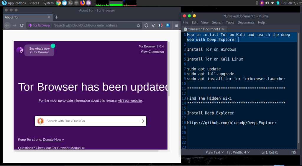 在Windows(Kali)Linux上安装Tor并搜索The Dark Web