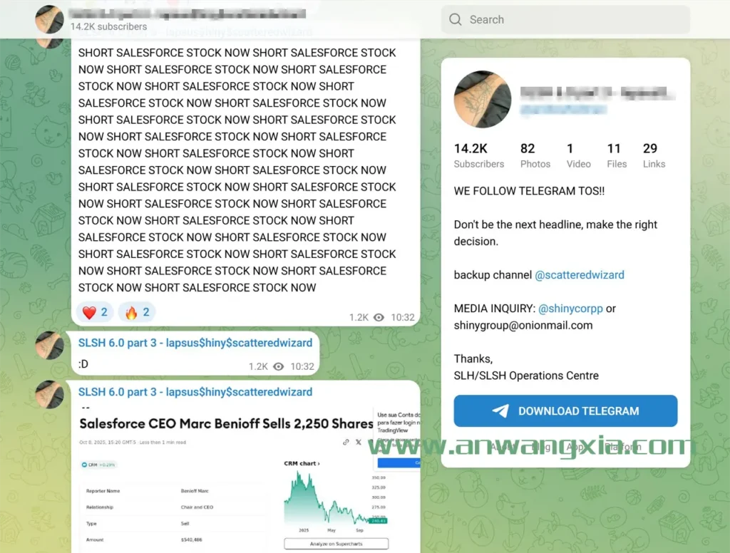 Scattered LAPSUS$ Hunters继续恐吓Salesforce,贬低其他勒索软件团伙
