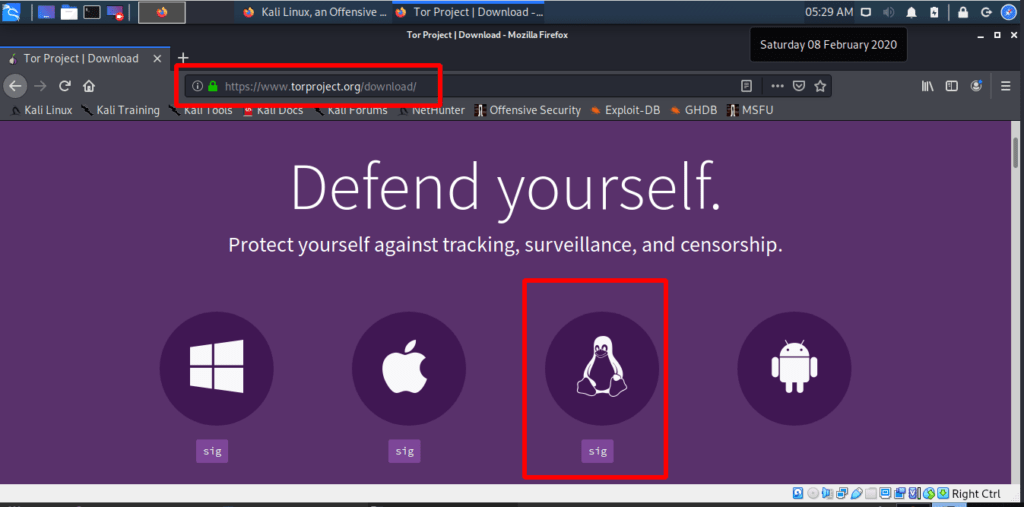 在Windows(Kali)Linux上安装Tor并搜索The Dark Web