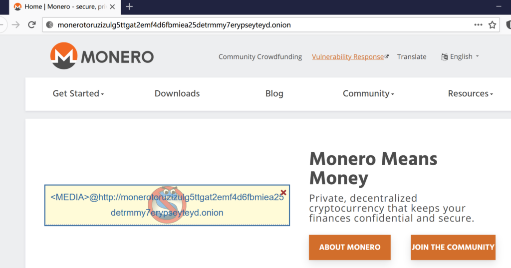 门罗币(Monero)官方网站的洋葱镜像推出了暗网V3域名
