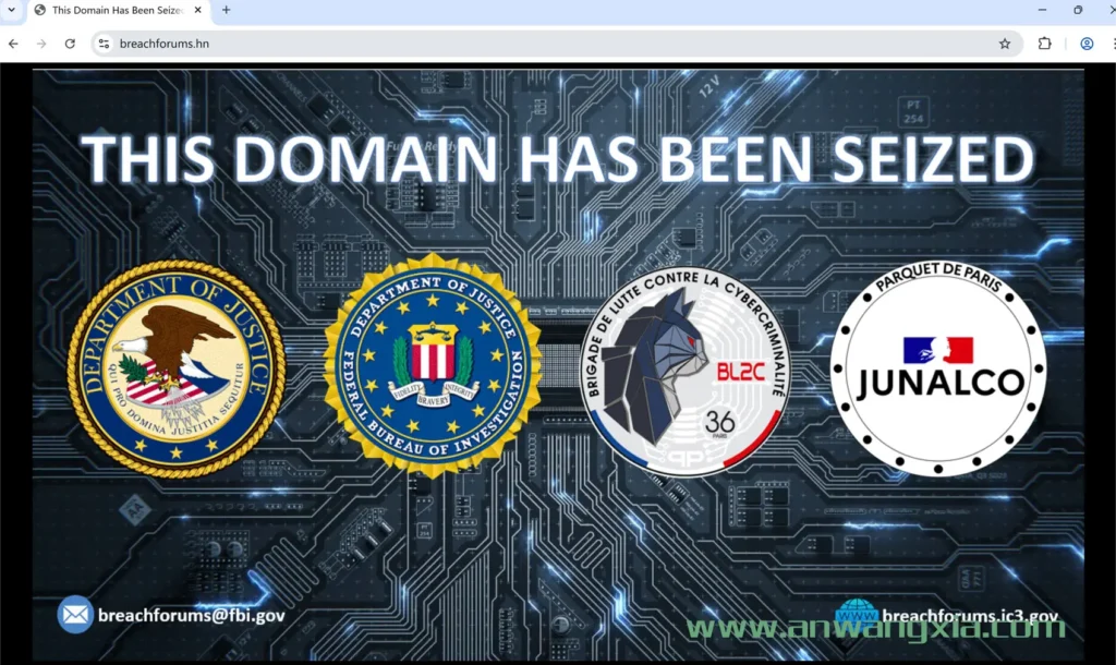 FBI查封Scattered Lapsus$ Hunters用于勒索Salesforce的BreachForums新域名,BreachForums论坛时代已然终结